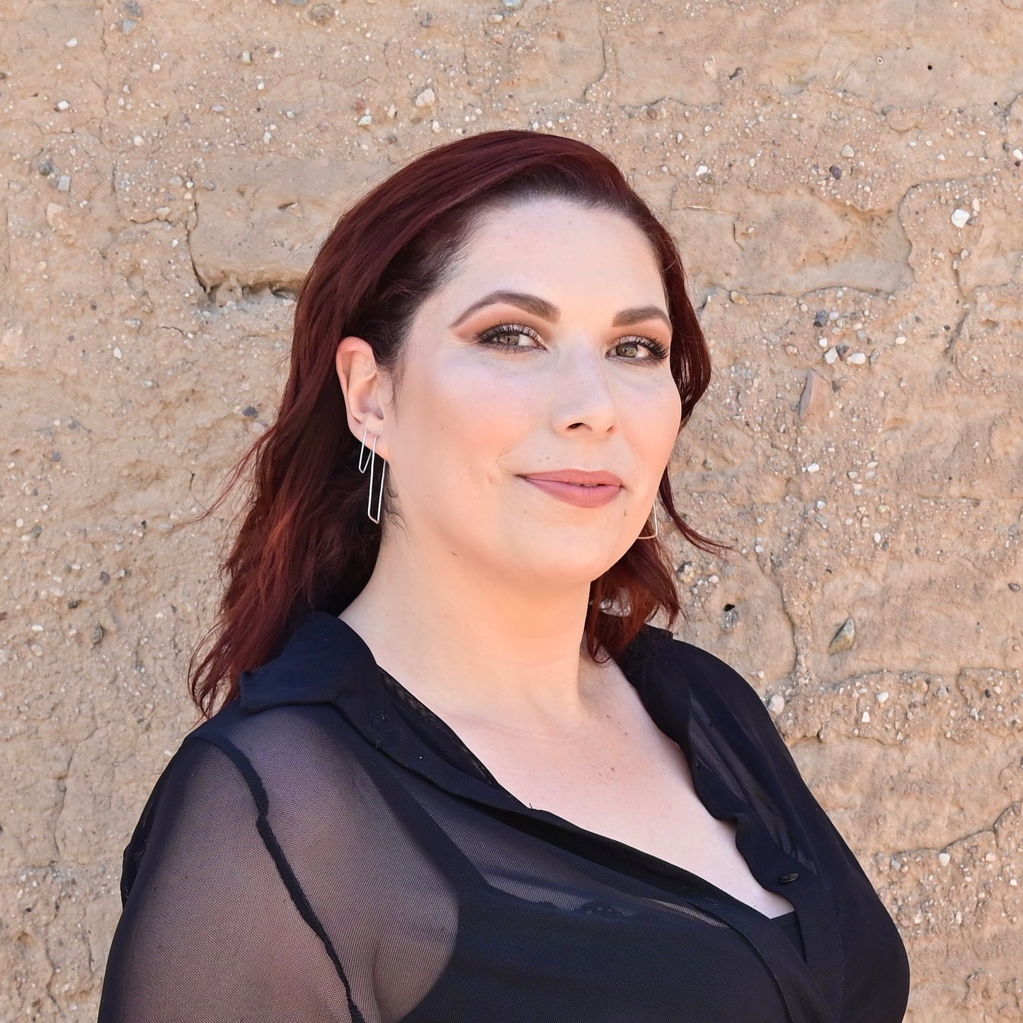 Hammered Hoops: Square Infinity Hoops in Gold or Silver