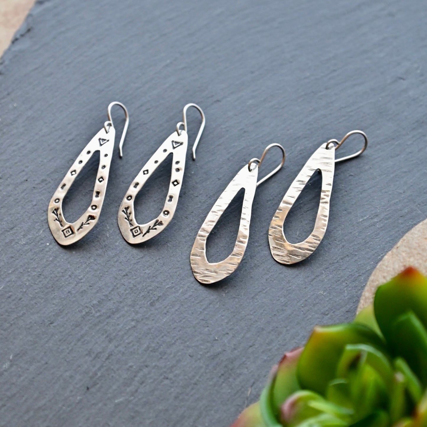Silver Elements: Teardrop Earrings