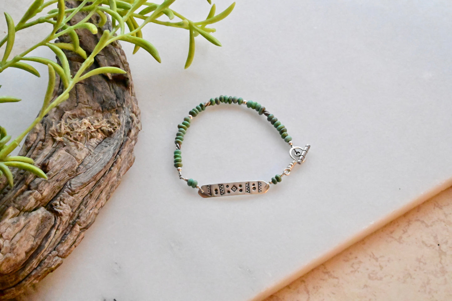 Silver Elements: Turquoise Bracelet