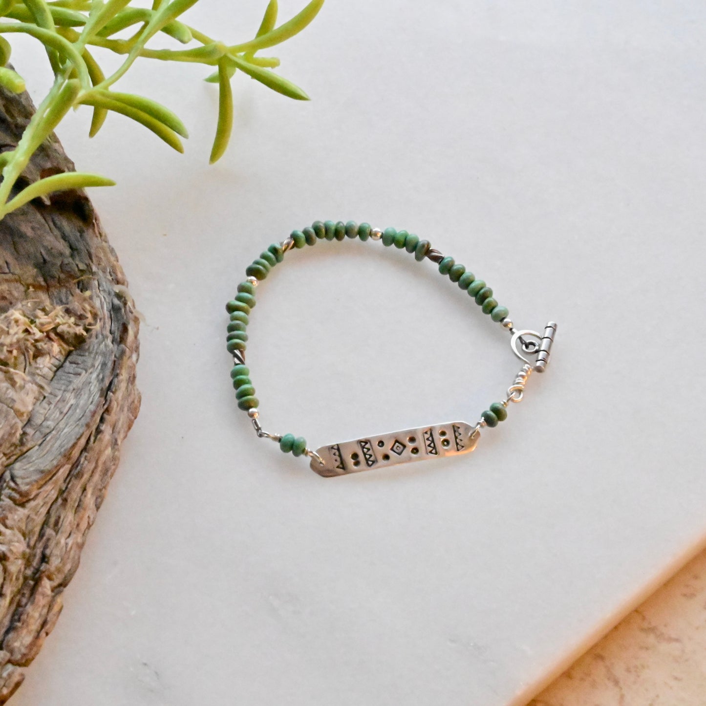 Silver Elements: Turquoise Bracelet