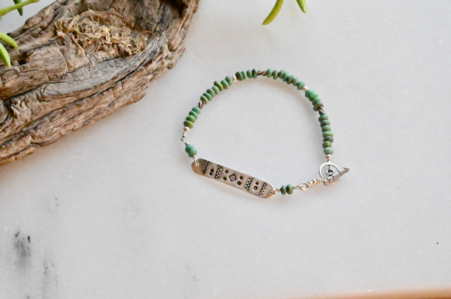 Silver Elements: Turquoise Bracelet