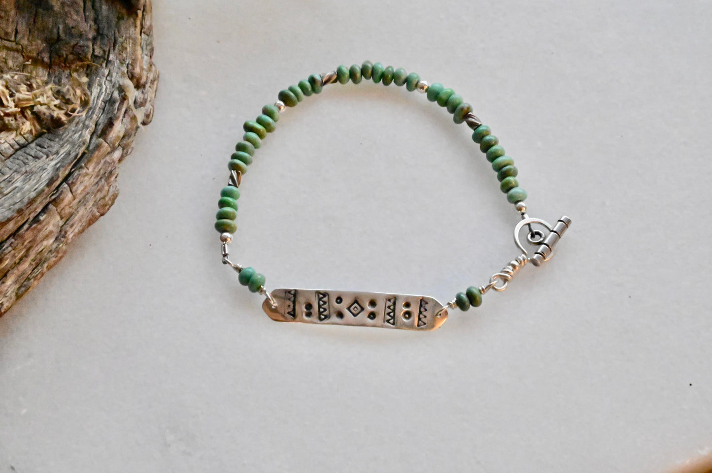 Silver Elements: Turquoise Bracelet