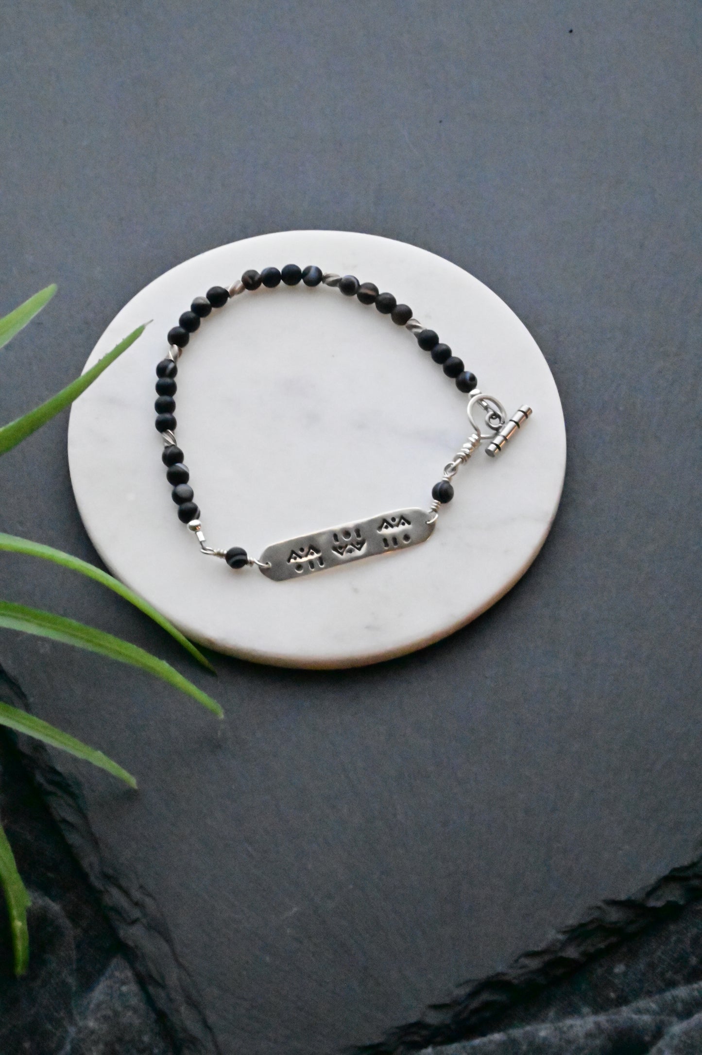 Silver Elements: Botswana Agate Bracelet