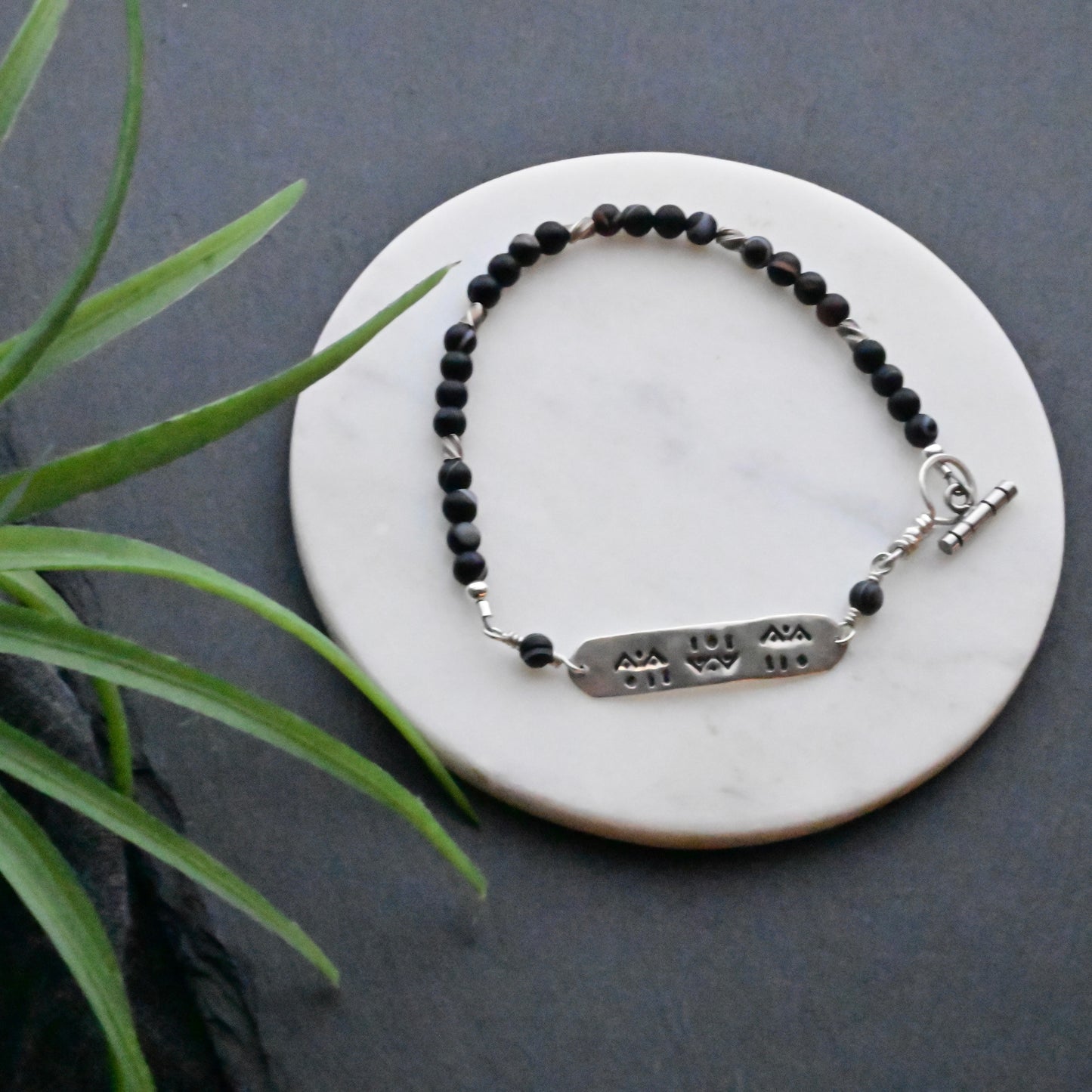 Silver Elements: Botswana Agate Bracelet