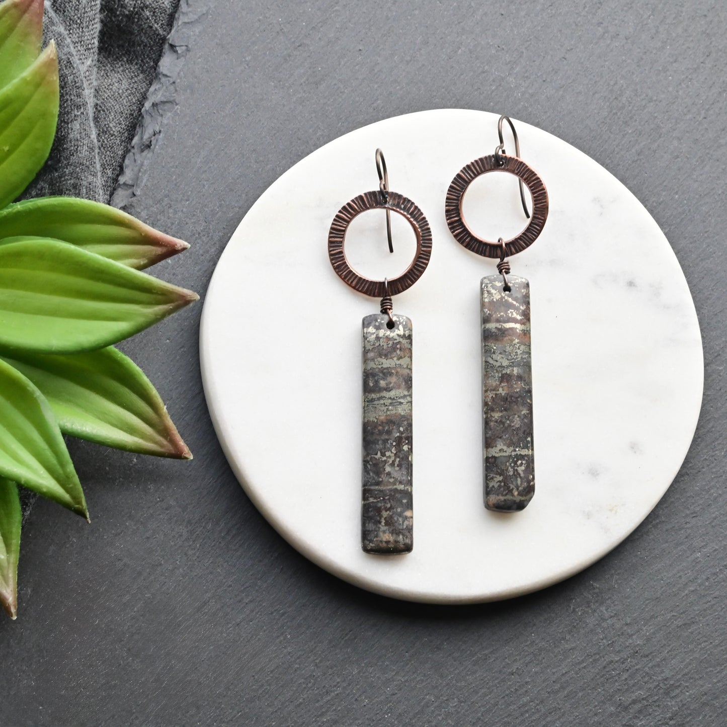 Copper Creations: Pyrite Earrings