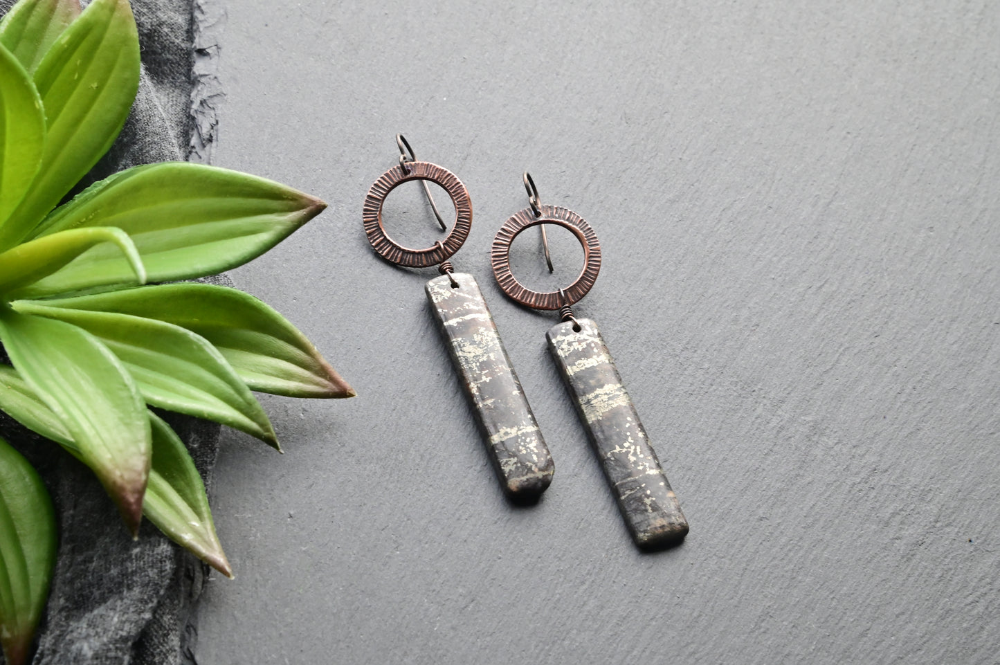 Copper Creations: Pyrite Earrings