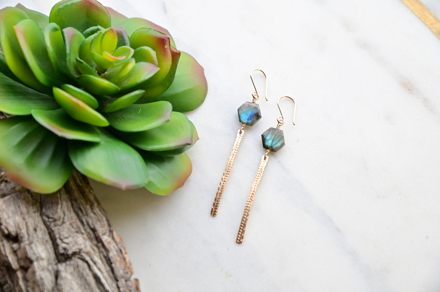 Sticks & Stones: Labradorite Earrings