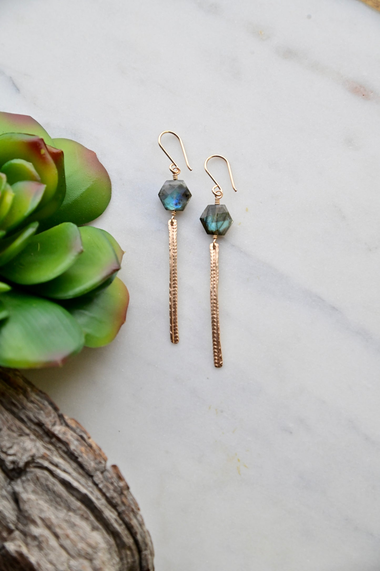 Sticks & Stones: Labradorite Earrings