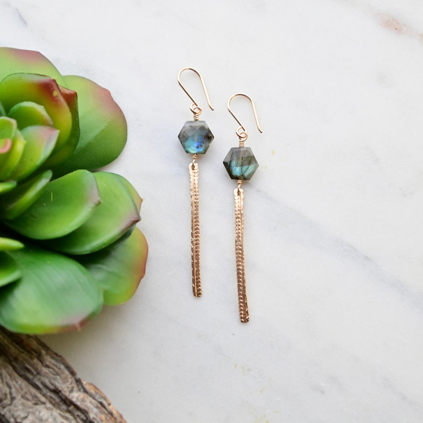 Sticks & Stones: Labradorite Earrings