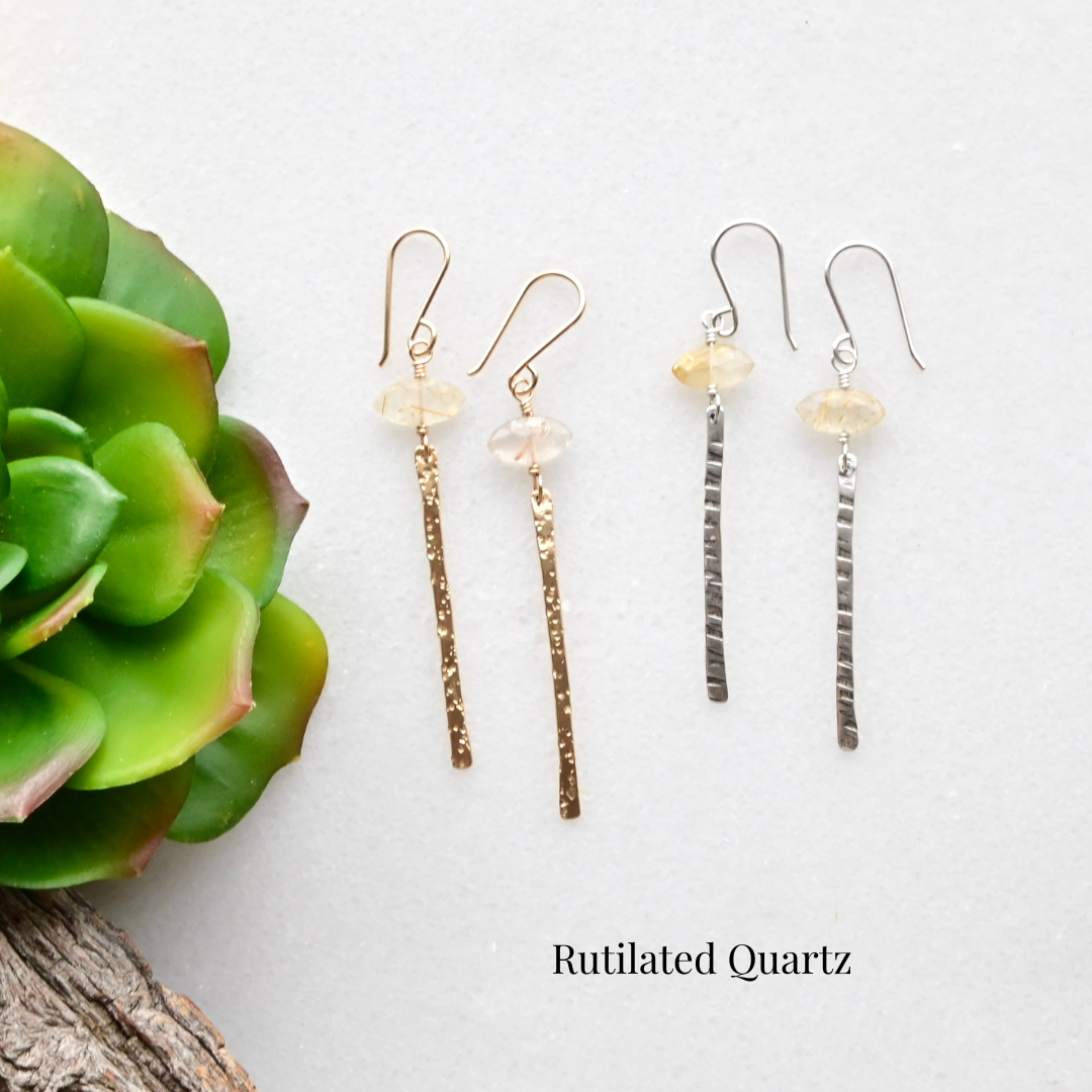 Sticks & Stones Gemstone "Eye" Earrings