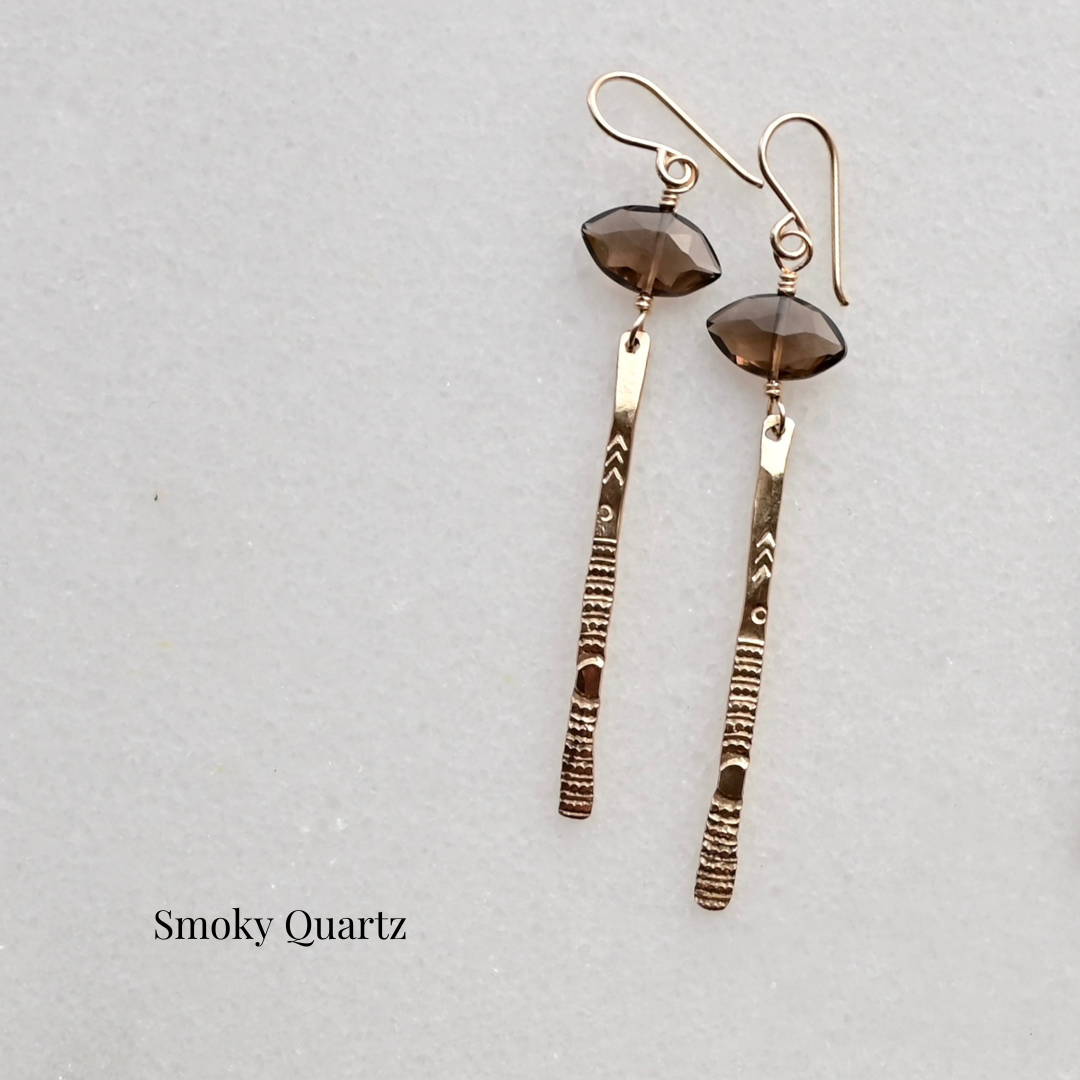 Sticks & Stones Gemstone "Eye" Earrings
