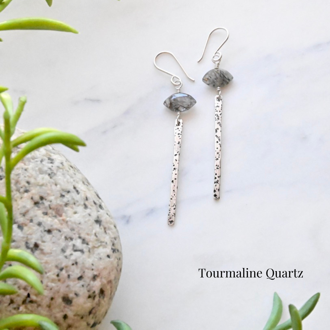 Sticks & Stones Gemstone "Eye" Earrings