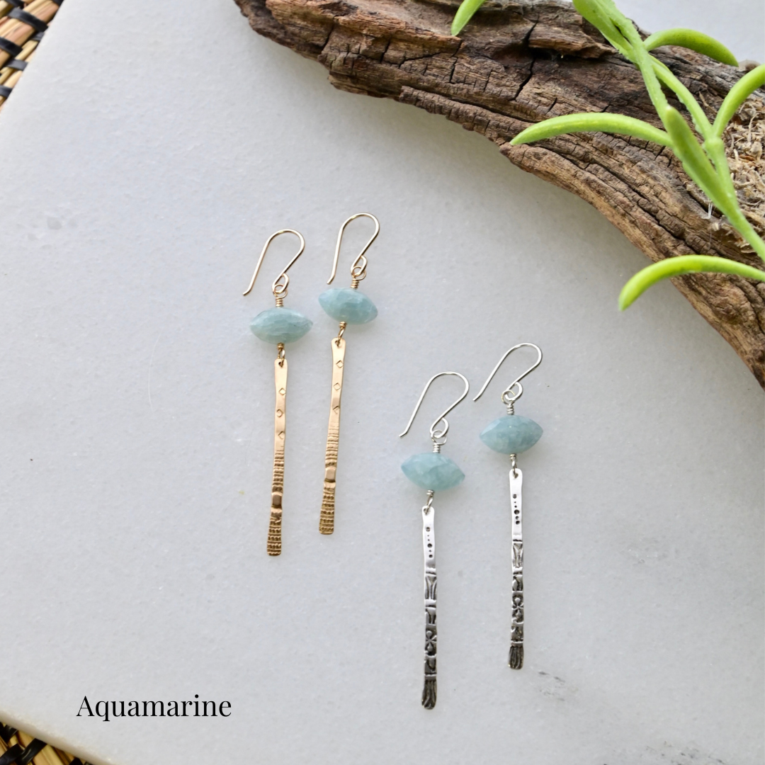Sticks & Stones Gemstone "Eye" Earrings