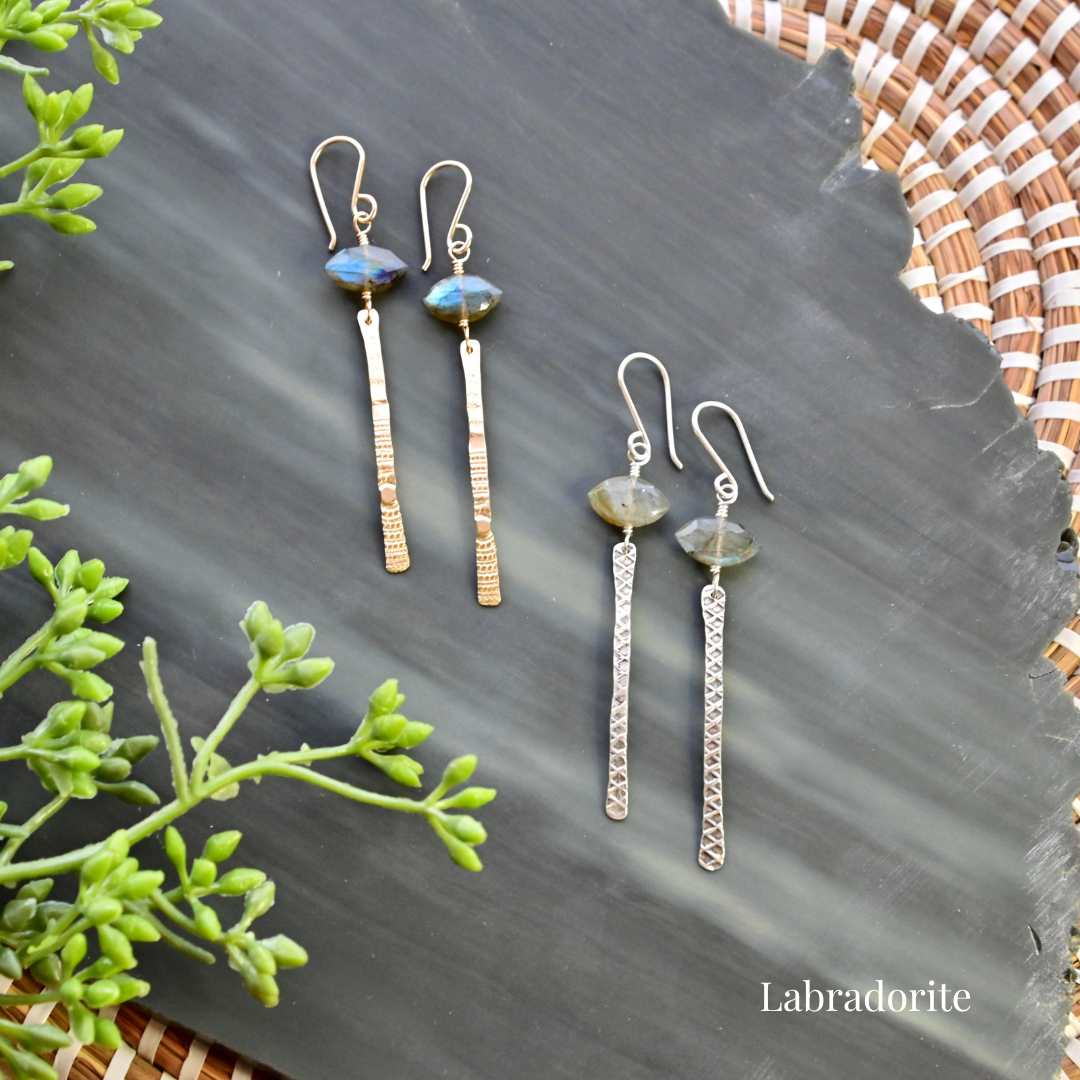 Sticks & Stones Gemstone "Eye" Earrings