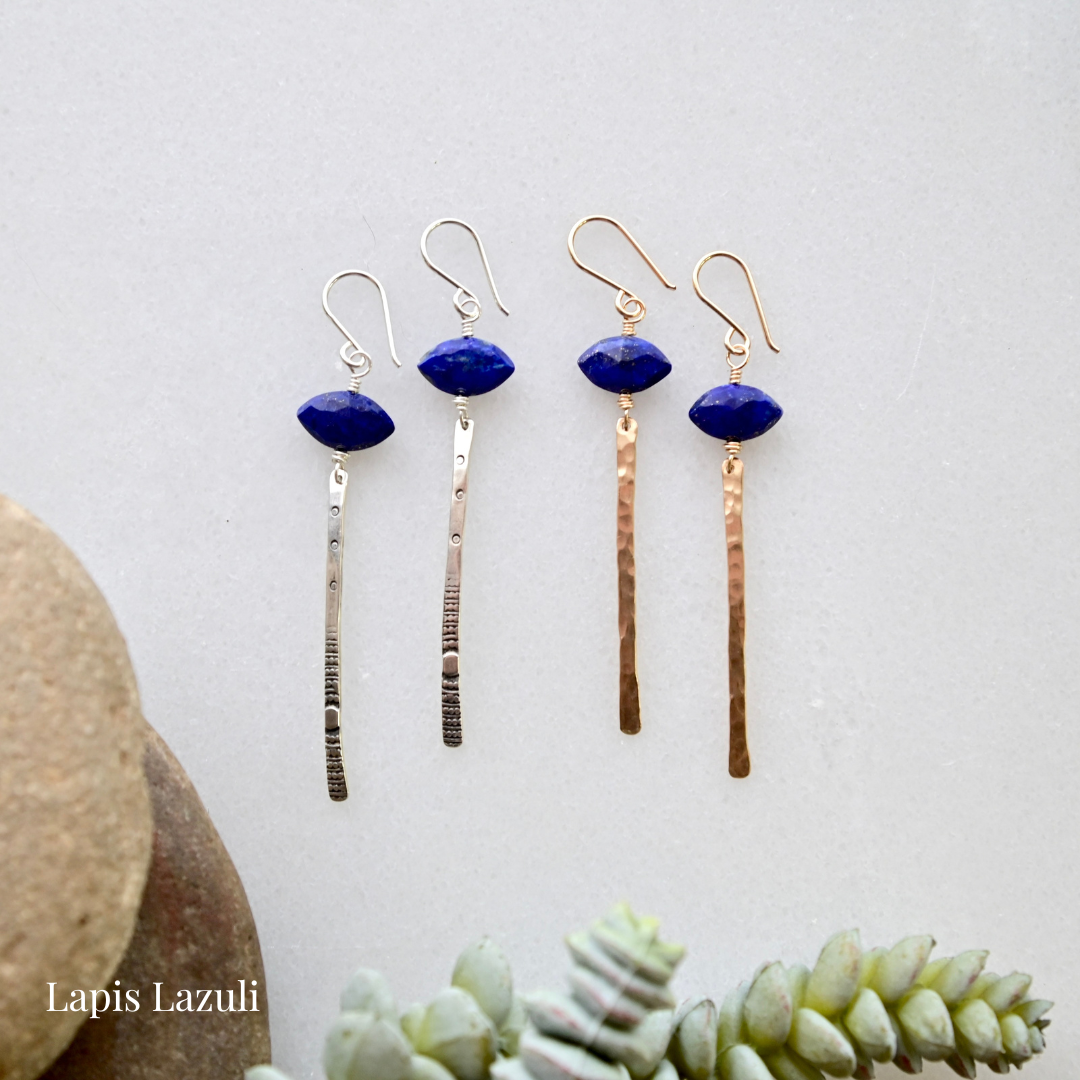 Sticks & Stones Gemstone "Eye" Earrings