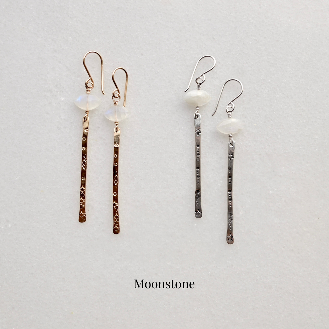 Sticks & Stones Gemstone "Eye" Earrings