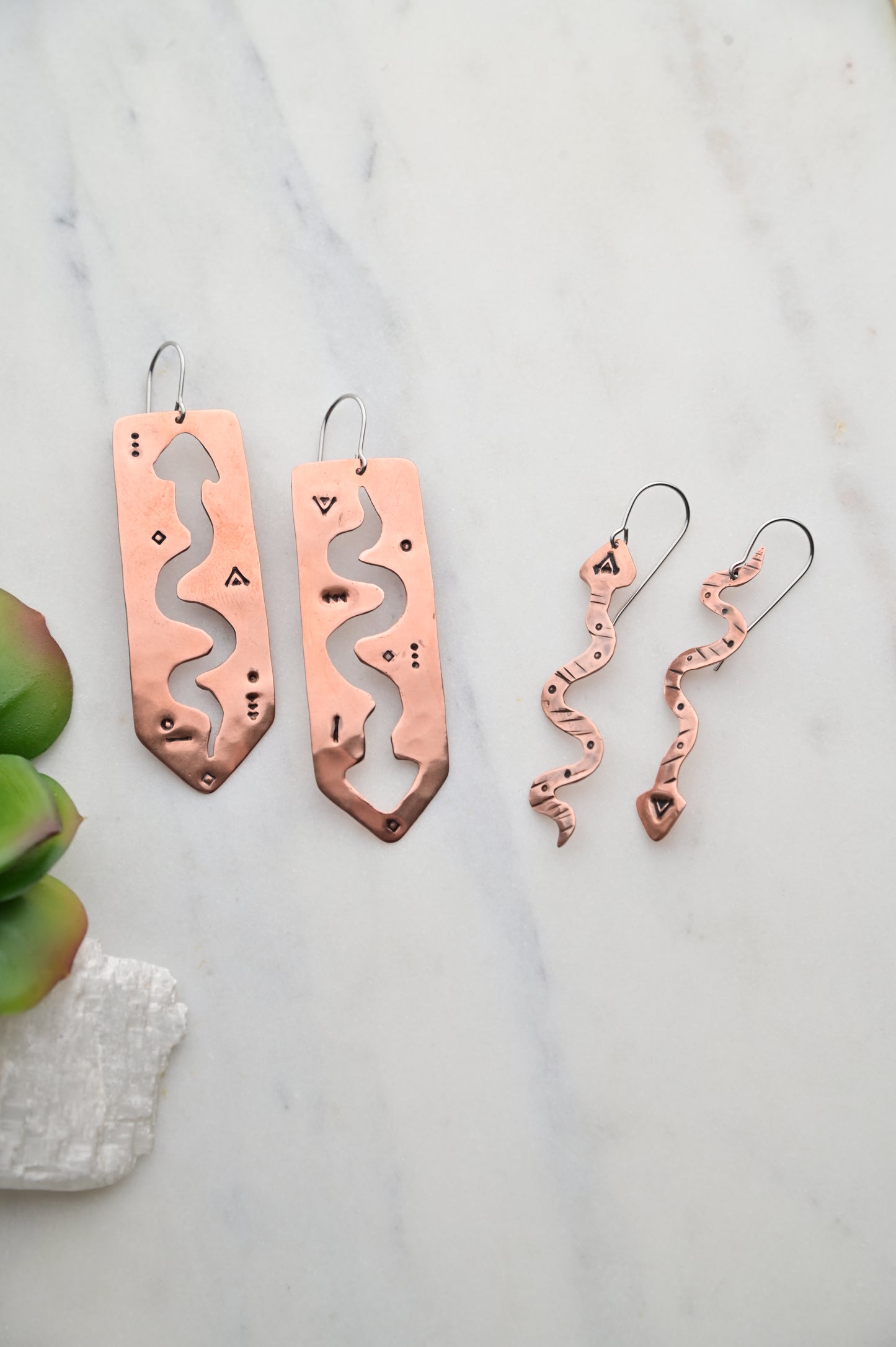 Copper Creations: Snake Earrings