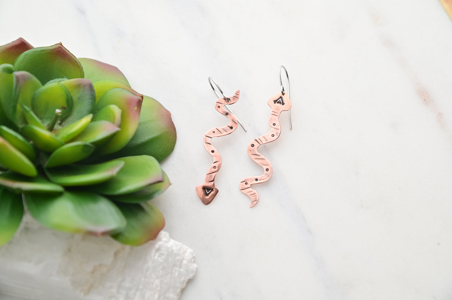 Copper Creations: Snake Earrings