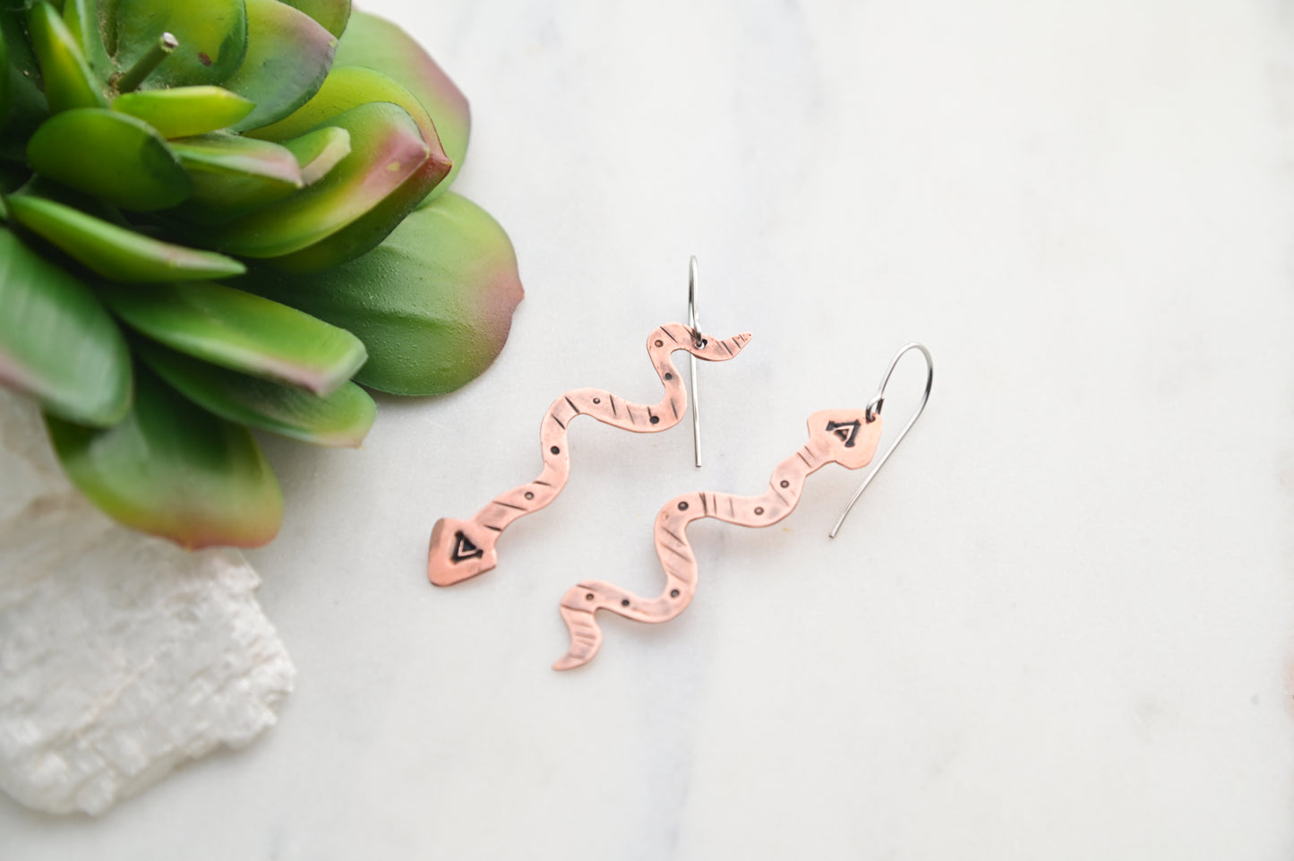 Copper Creations: Snake Earrings