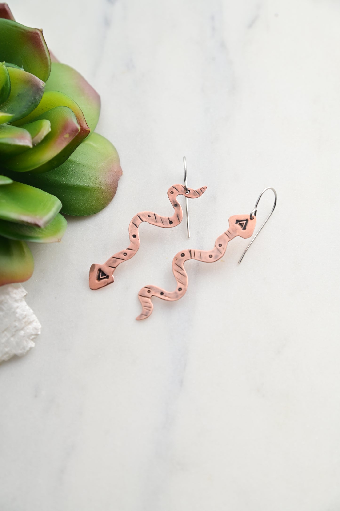 Copper Creations: Snake Earrings