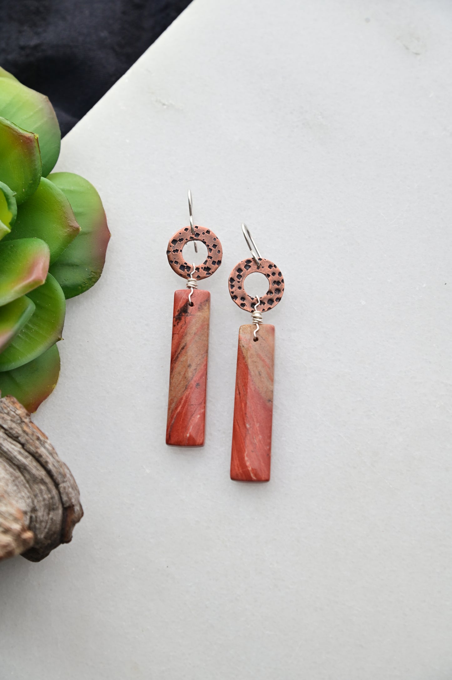 Copper Creations: Red River Jasper Earrings