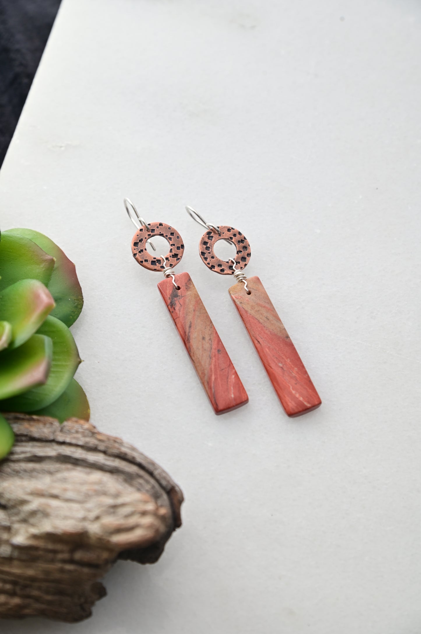 Copper Creations: Red River Jasper Earrings