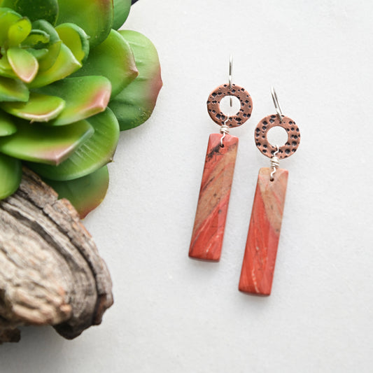 Copper Creations: Red River Jasper Earrings