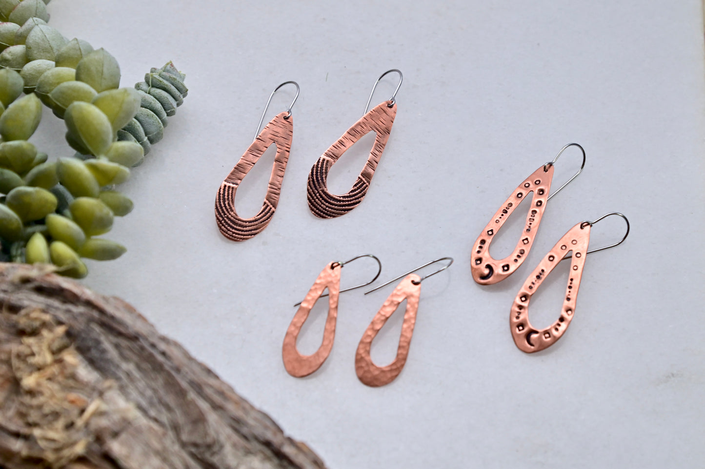 Copper Creations: Teardrop Earrings