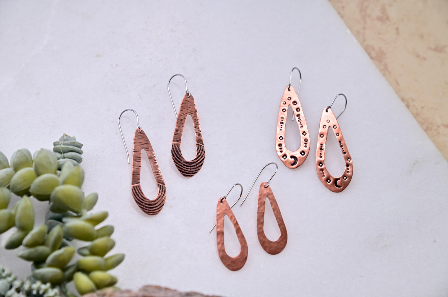 Copper Creations: Teardrop Earrings