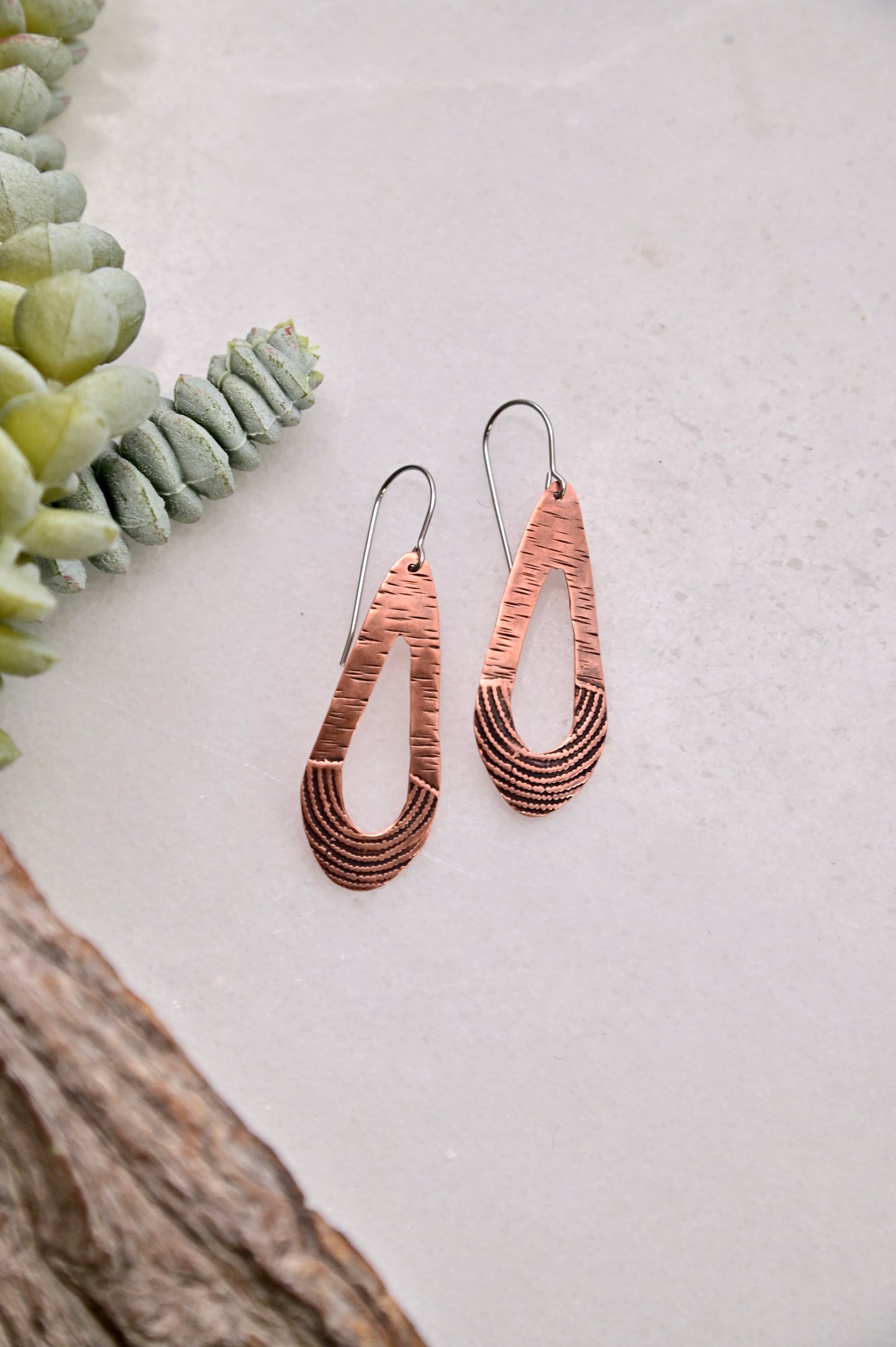 Copper Creations: Teardrop Earrings
