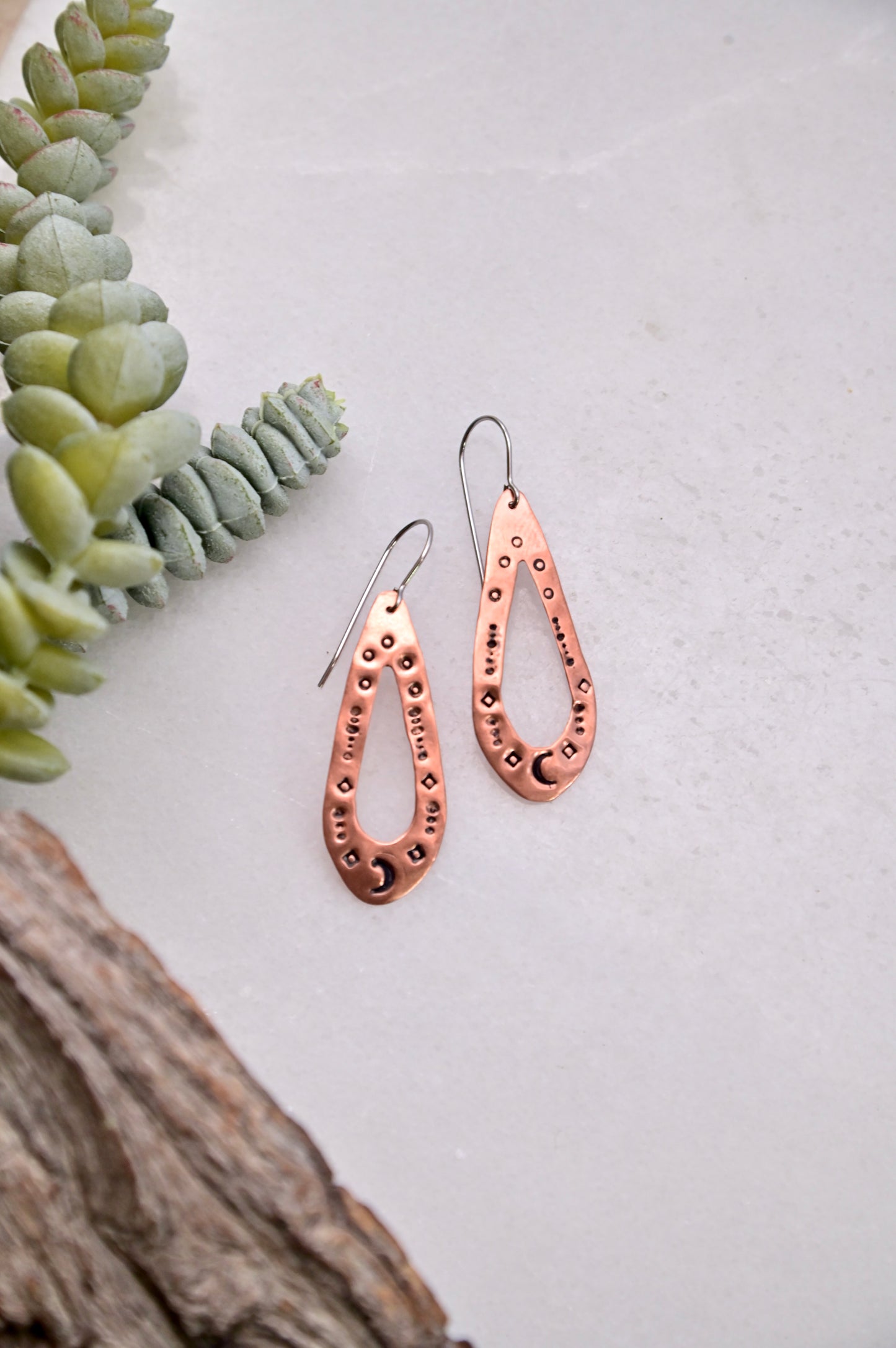 Copper Creations: Teardrop Earrings