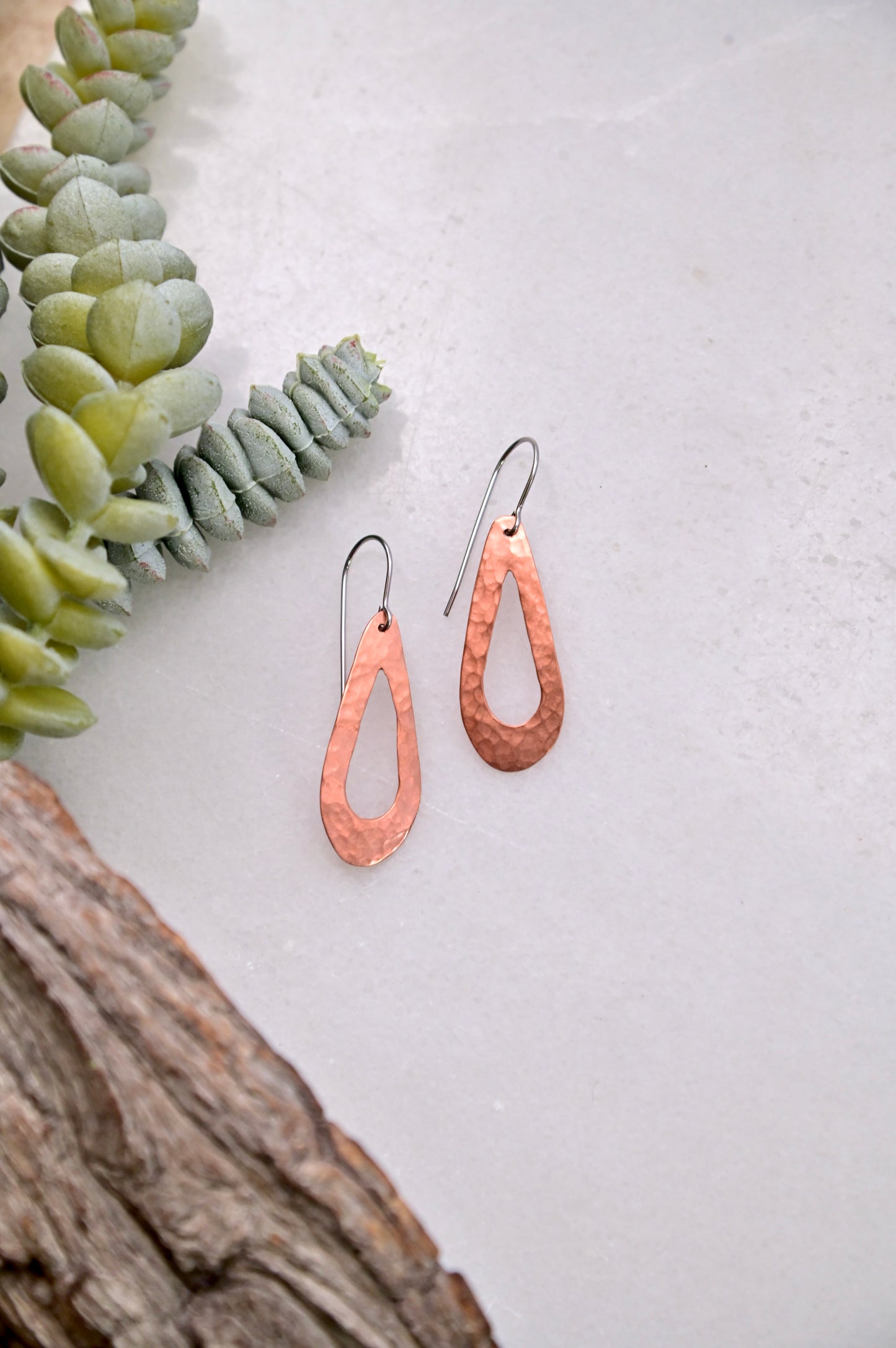 Copper Creations: Teardrop Earrings
