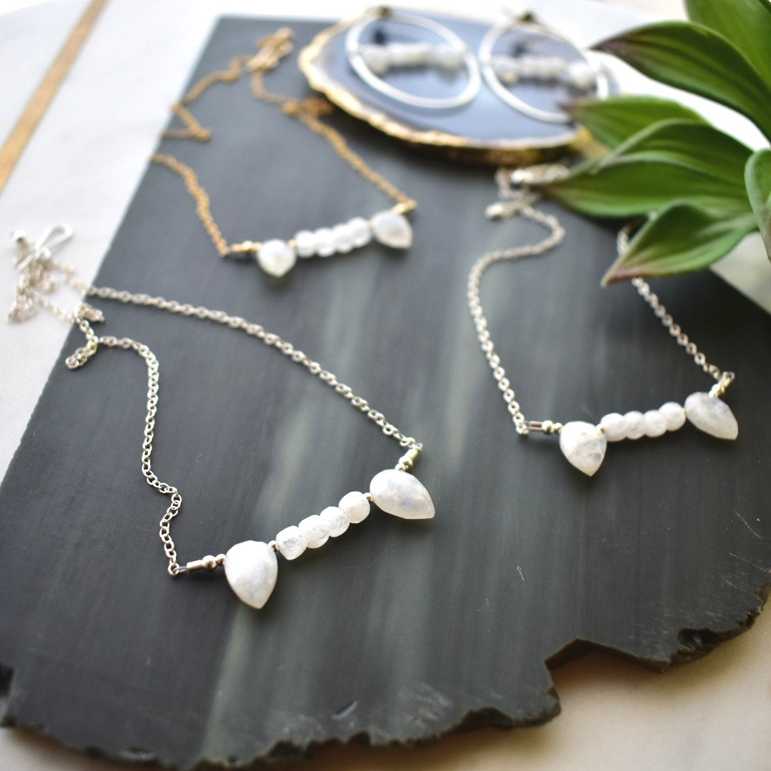 Moonstone Vampire Necklace