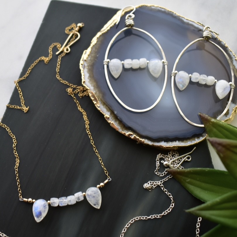 Moonstone Vampire Necklace