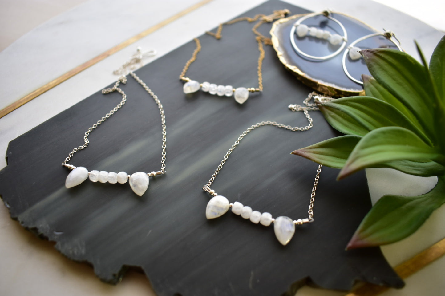 Moonstone Vampire Necklace