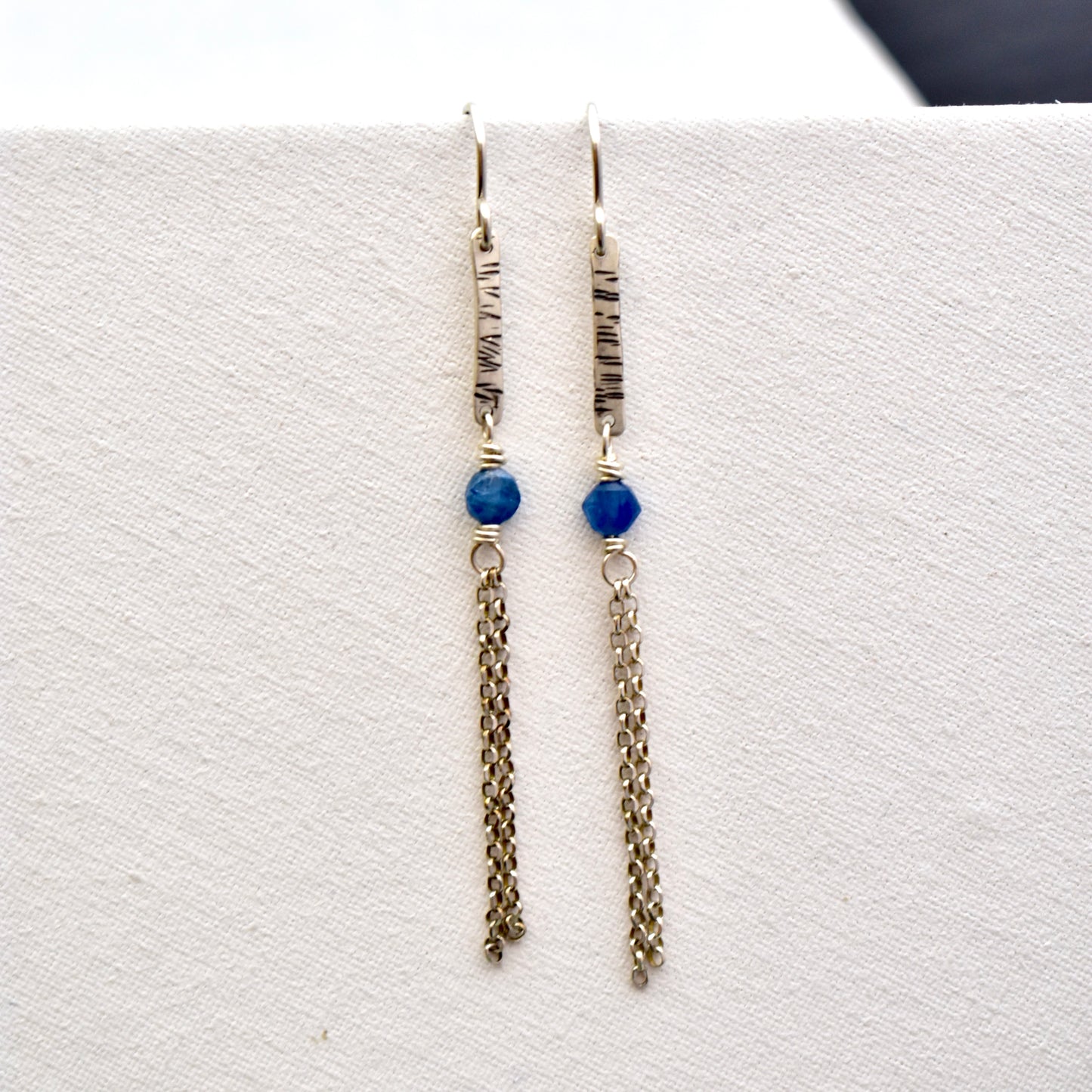 Sticks & Stones: Blue Kyanite + Silver Earrings