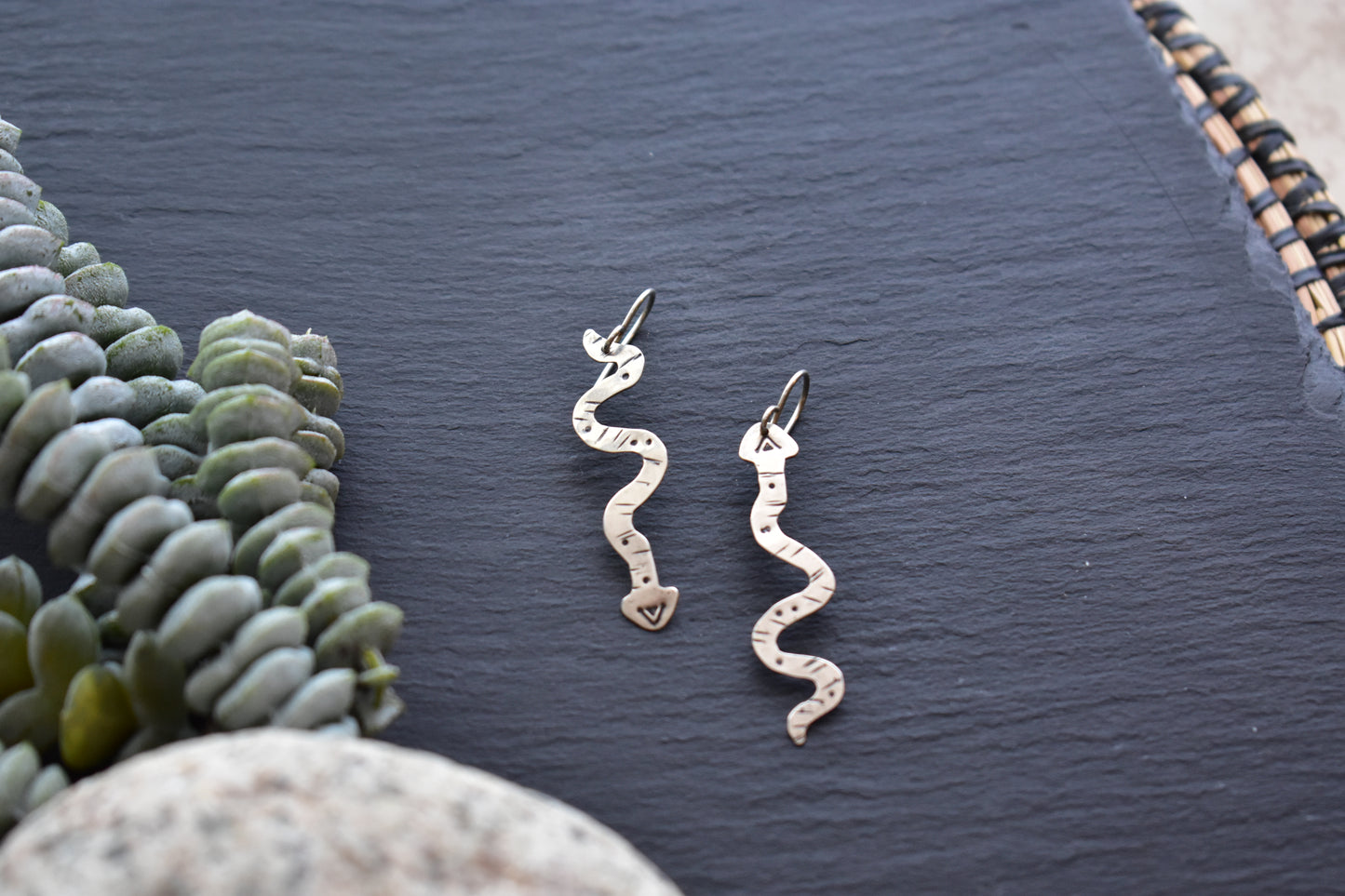 Silver Elements: Snake Earrings