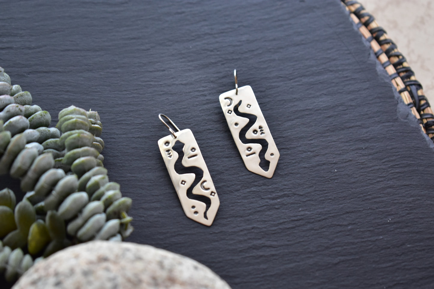 Silver Elements: Snake Earrings