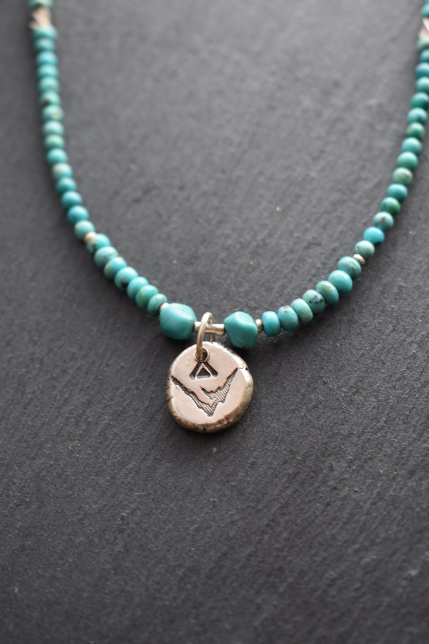 Silver Elements: Malachite or Turquoise Necklaces