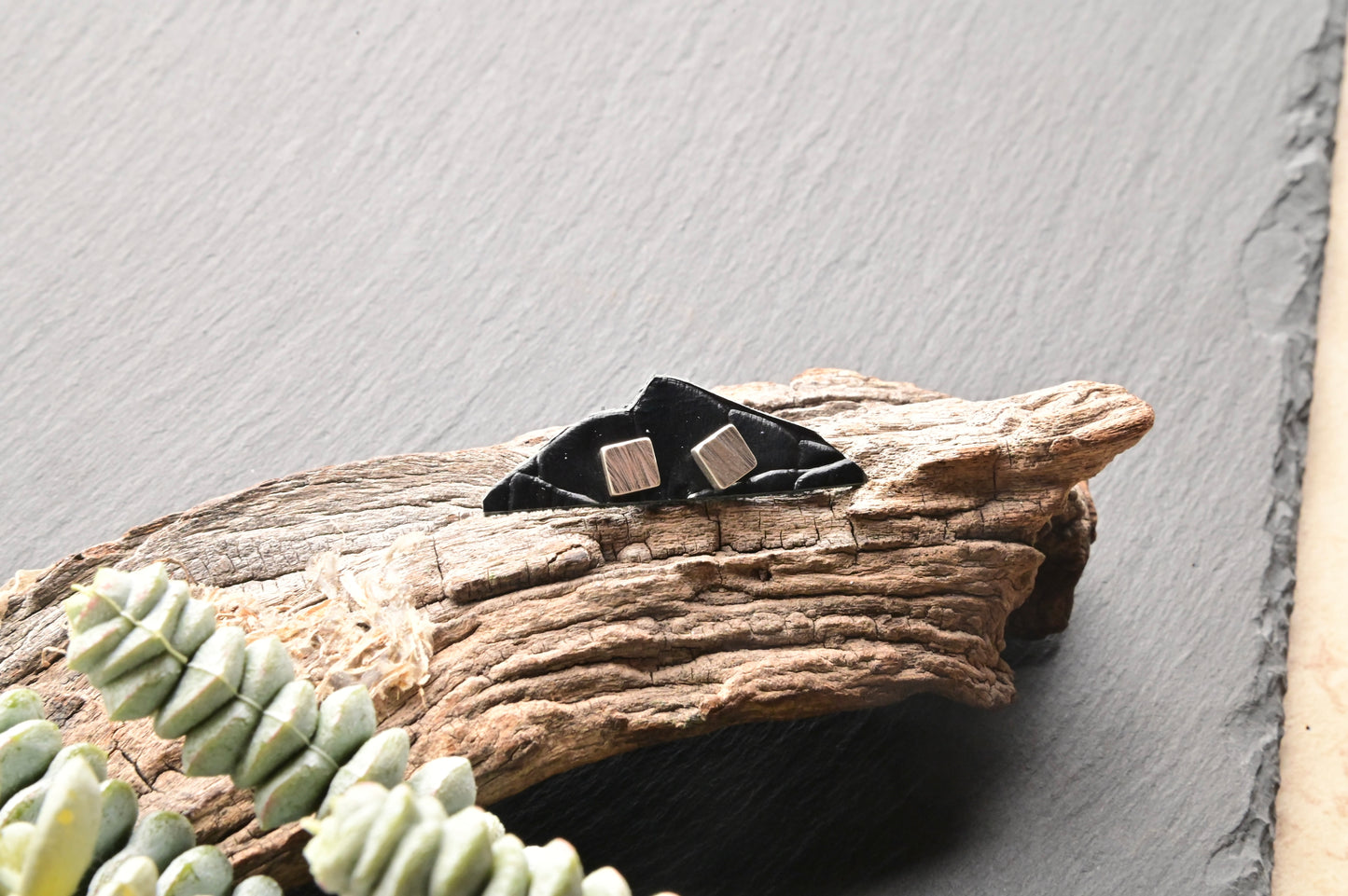 Silver Elements: Saw-Tooth Stud Earrings