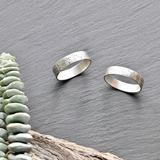 Silver Elements: Wide-Band Rings