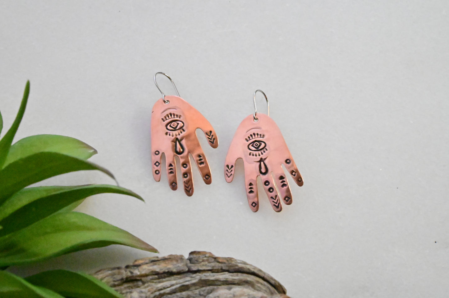 Copper Creations: Hand Earrings