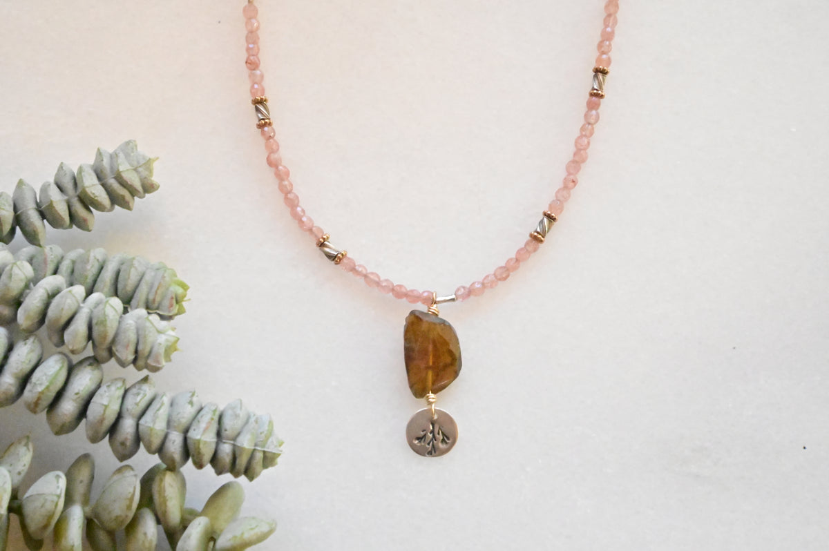 Silver Elements Gemstone Necklaces