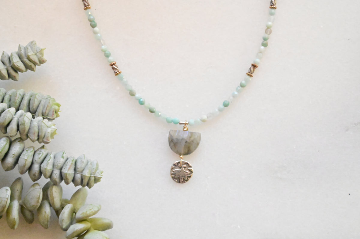 Silver Elements Gemstone Necklaces
