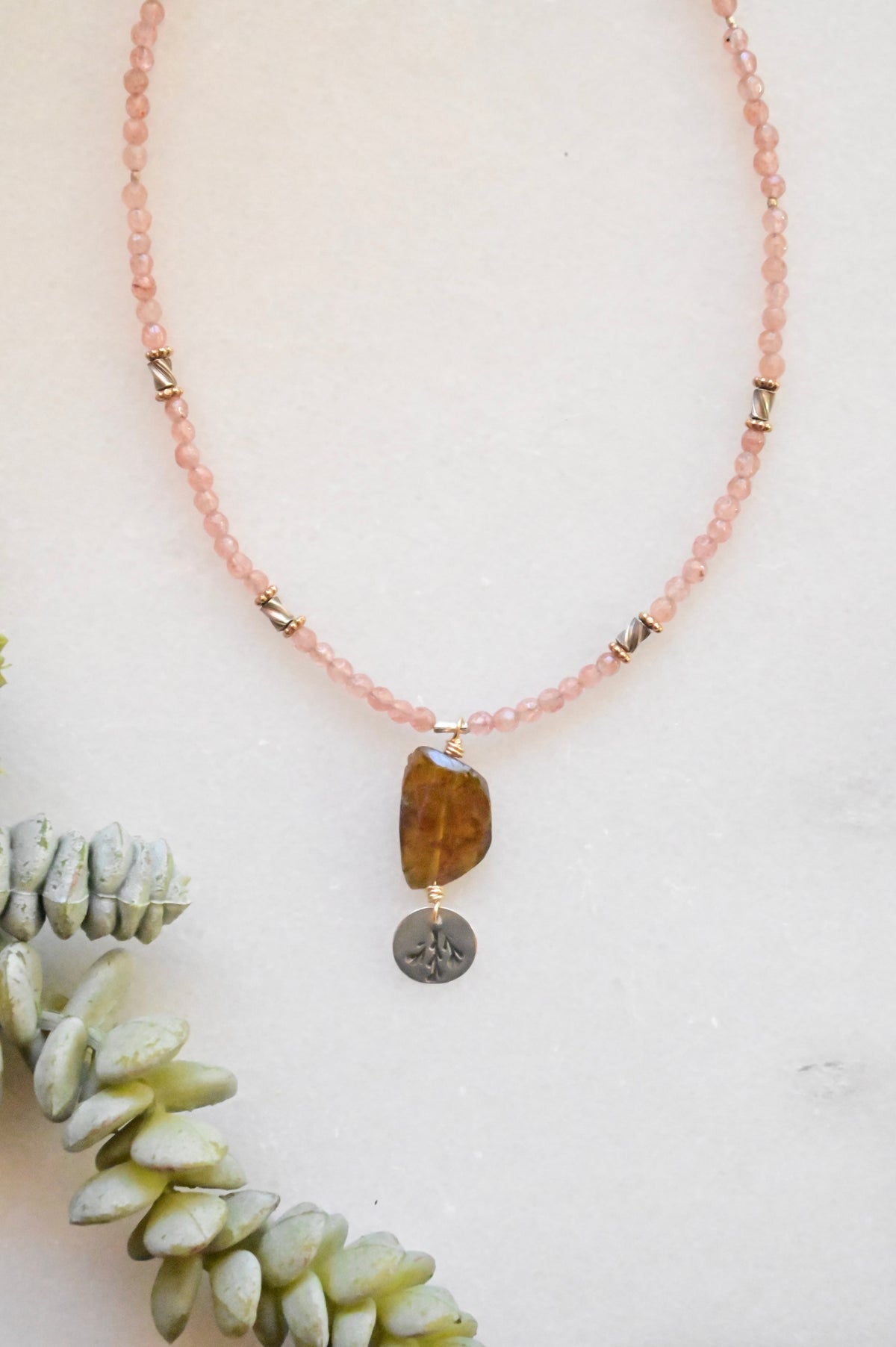 Silver Elements Gemstone Necklaces