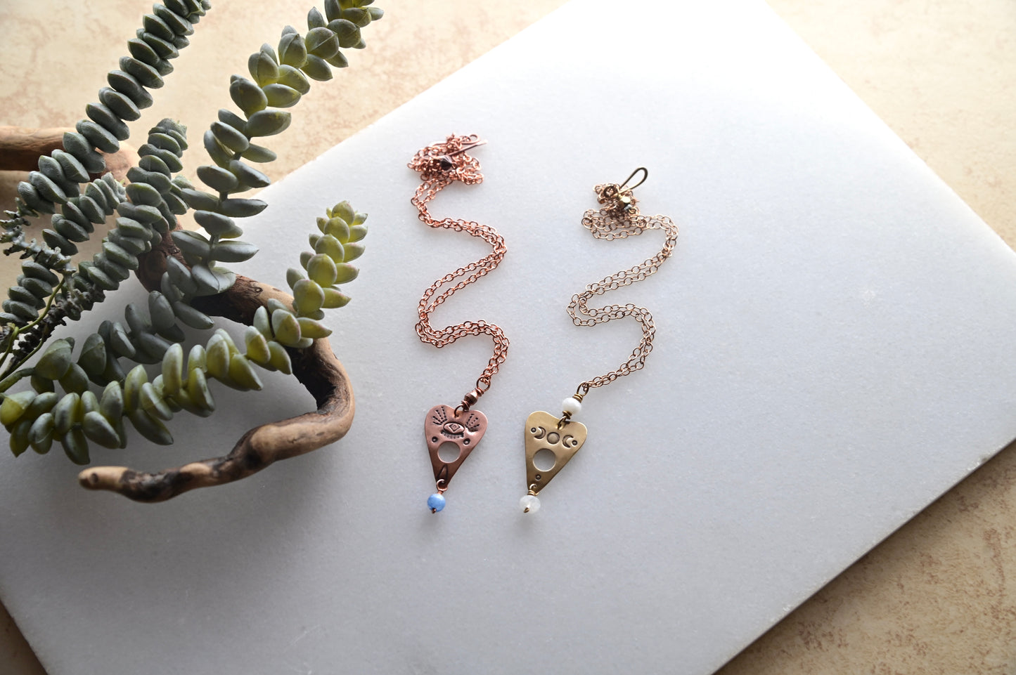 Gemstone Oujia Pendants
