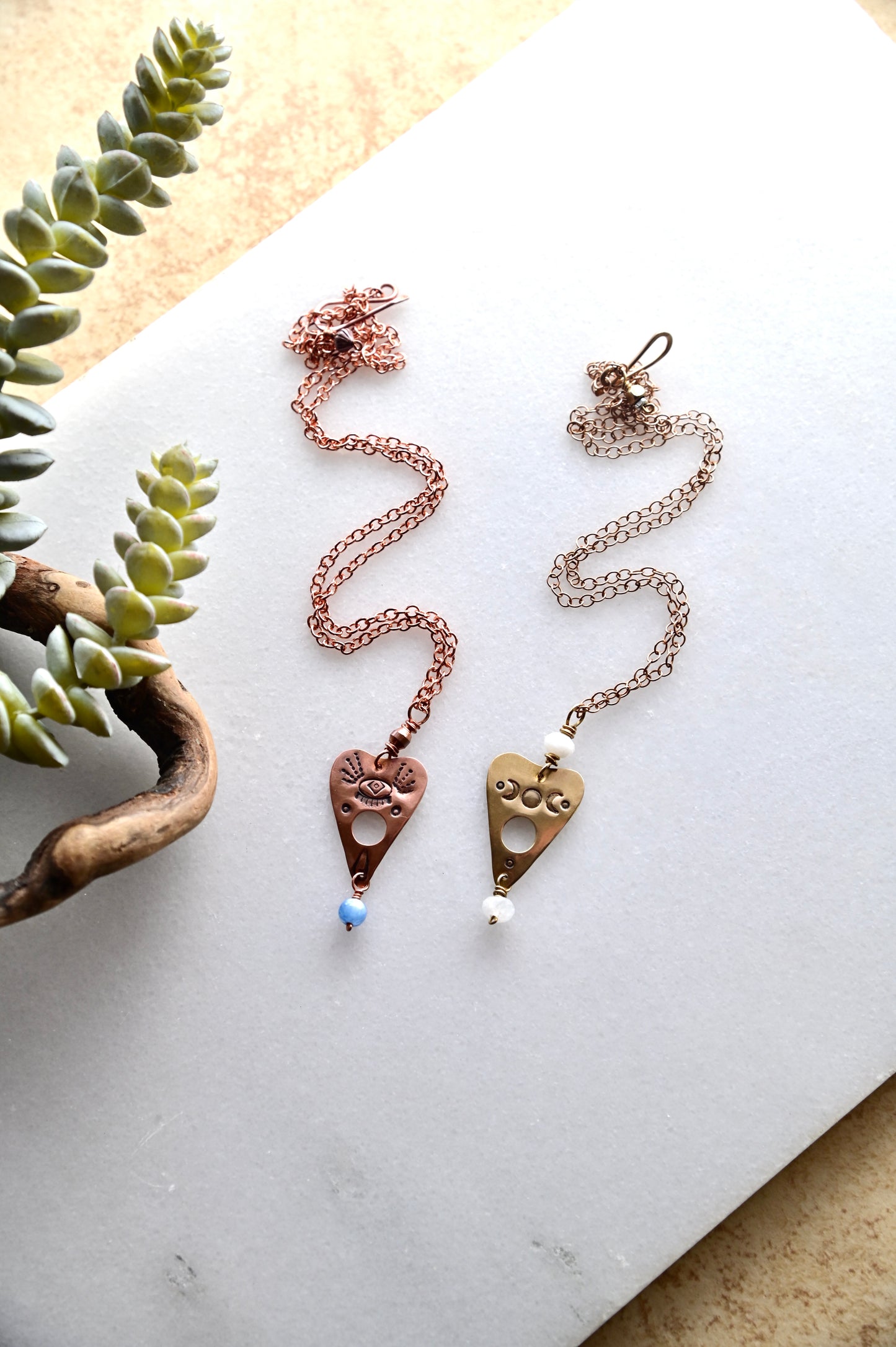 Gemstone Oujia Pendants