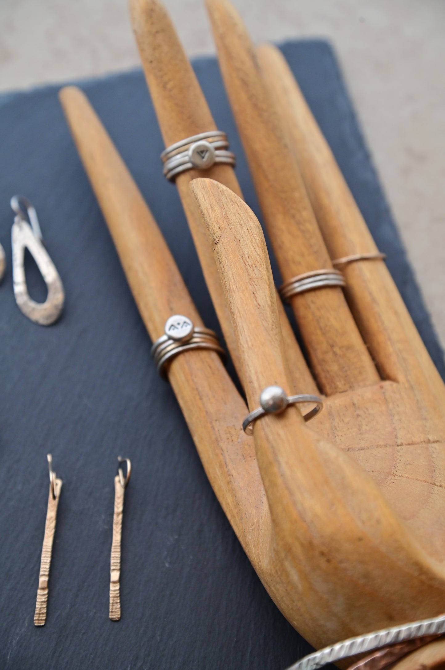 Silver Elements: Stamped Rings