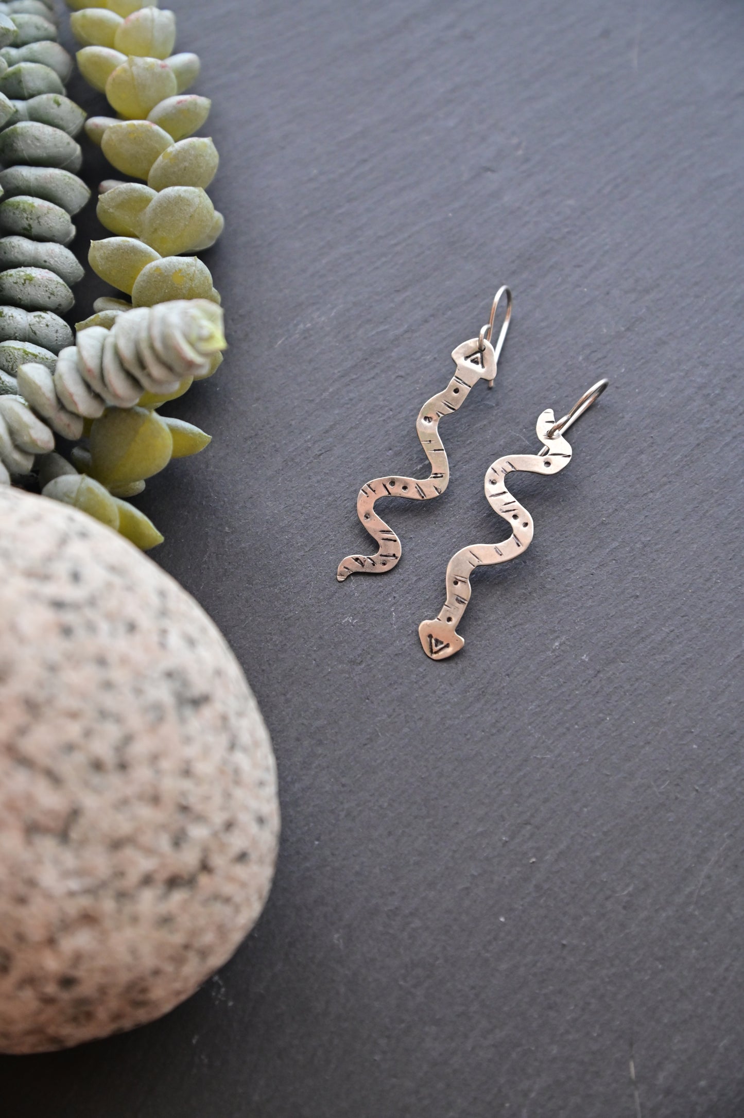 Silver Elements: Snake Earrings