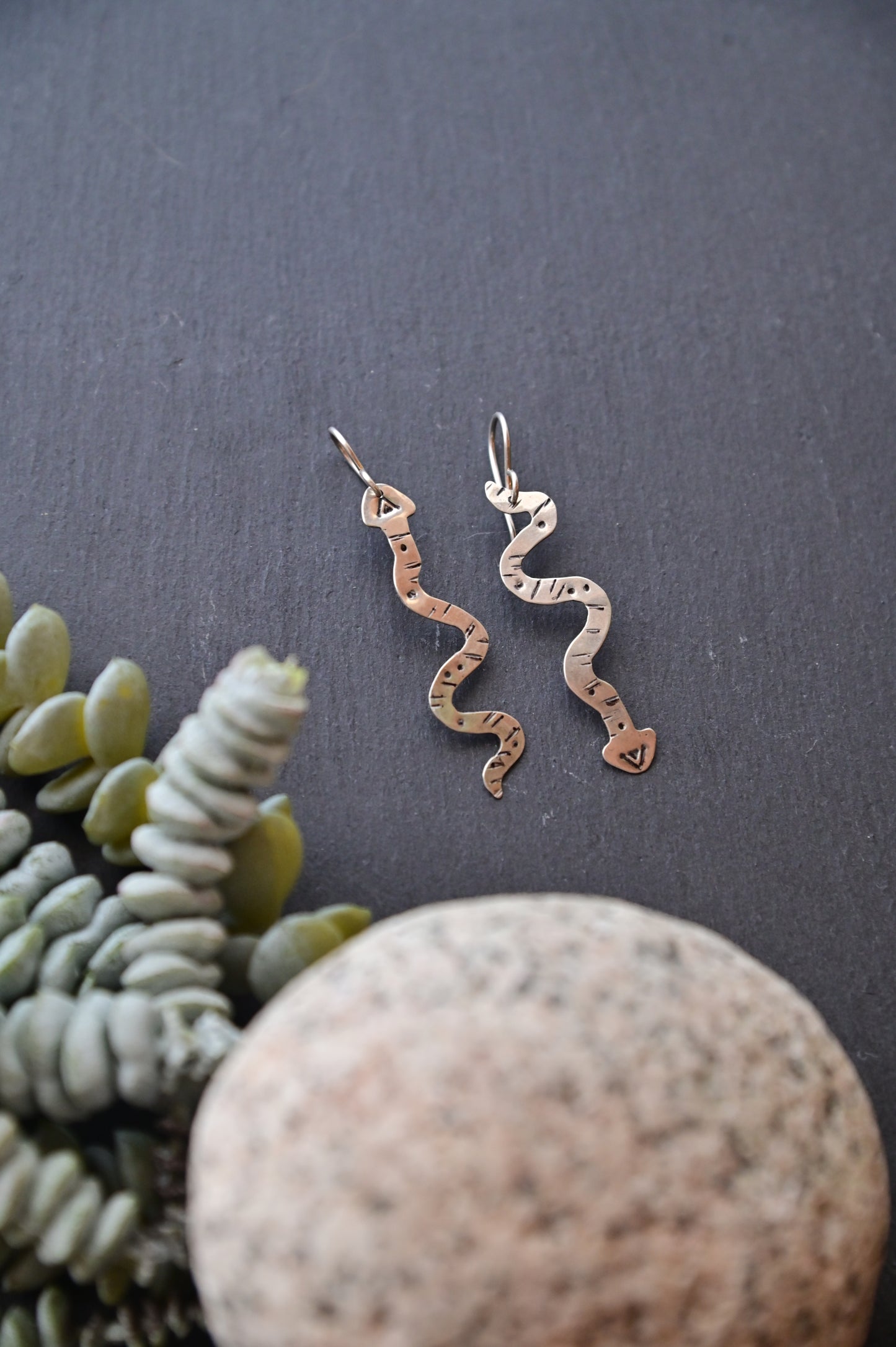 Silver Elements: Snake Earrings